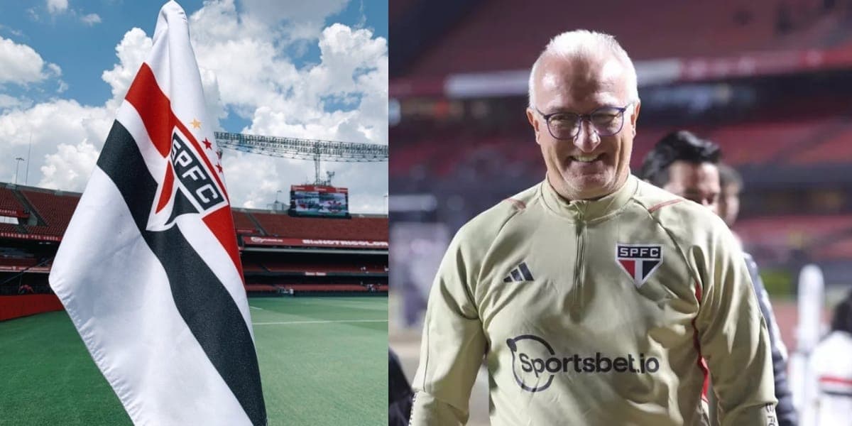 Dorival celebra contratação que vem de gigante (Reprodução: Montagem TV Foco) Dorival celebra contratação que vem de gigante (Reprodução: Montagem TV Foco)