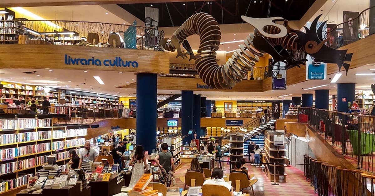 Livraria Cultura localizada na Avenida Paulista, era uma das mais icônicas unidades e fez parte do imaginário e muitos brasileiros (Foto Reprodução/Internet) Livraria Cultura localizada na Avenida Paulista, era uma das mais icônicas unidades e fez parte do imaginário e muitos brasileiros (Foto Reprodução/Internet)