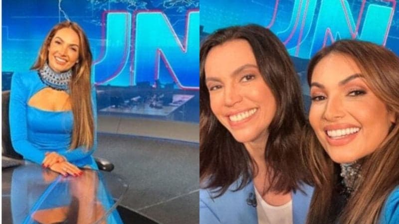 Patrícia Poeta surgiu na bancada do Jornal Nacional (Foto: Reprodução/ Instagram) Patrícia Poeta surgiu na bancada do Jornal Nacional (Foto: Reprodução/ Instagram)