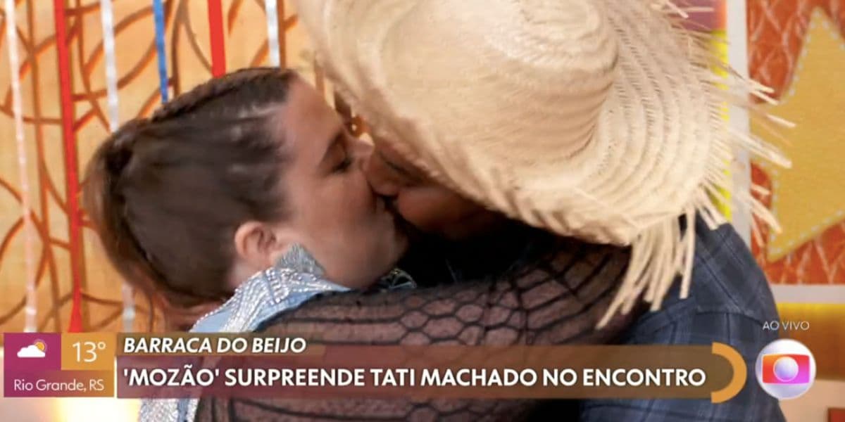 Tati Machado e Bruno Monteiro no Encontro (Foto: Reprodução / Globo) Tati Machado e Bruno Monteiro no Encontro (Foto: Reprodução / Globo)