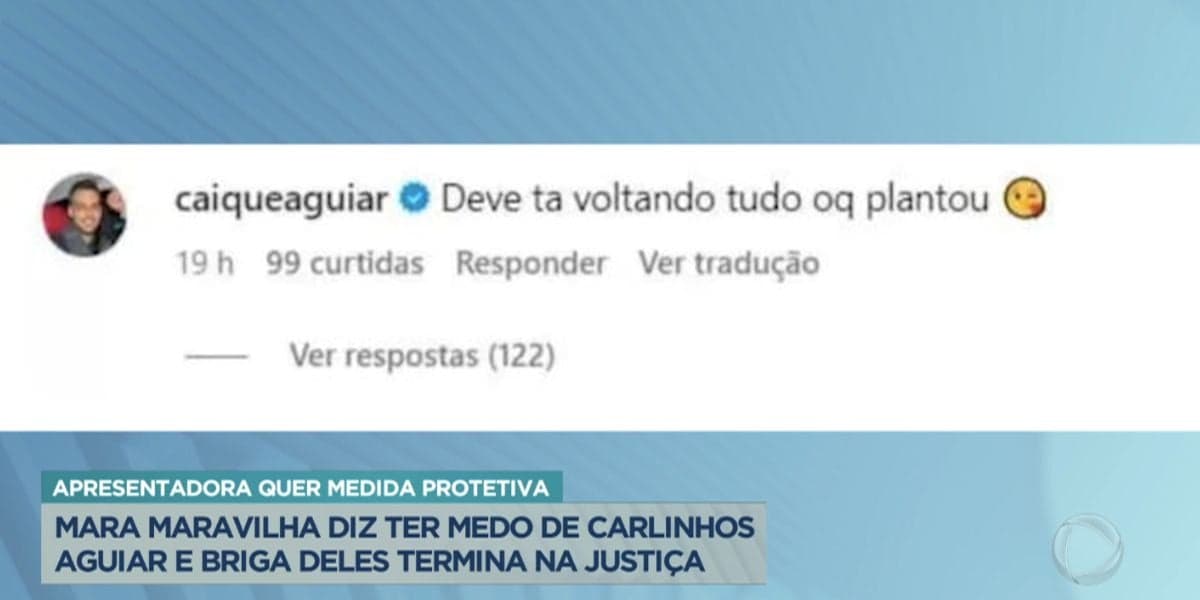 Comentário de Caique Aguiar (Foto: Balanço Geral / Record) Comentário de Caique Aguiar (Foto: Balanço Geral / Record)
