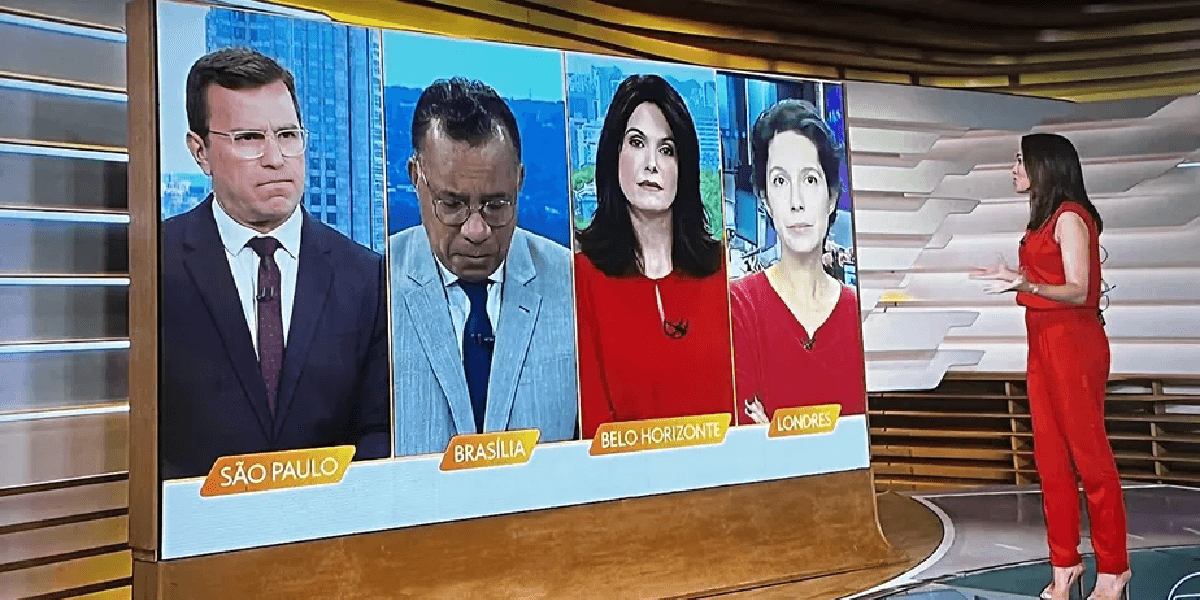 Heraldo Pereira no 'Bom Dia Brasil' com cabeça baixa e triste com situação (Foto: Reprodução/ Internet) Heraldo Pereira no 'Bom Dia Brasil' com cabeça baixa e triste com situação (Foto: Reprodução/ Internet)