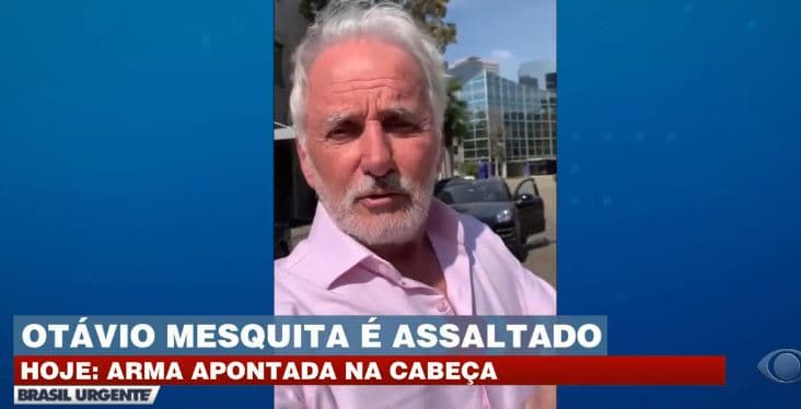 Otávio Mesquita dá detalhes sobre situação de terror que viveu - Foto Band Otávio Mesquita dá detalhes sobre situação de terror que viveu - Foto Band
