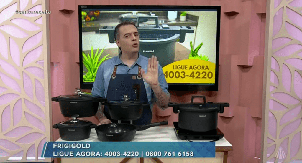 Panela de Pressão explode em apresentador (Foto: Reprodução, Twitter) Panela de Pressão explode em apresentador (Foto: Reprodução, Twitter)