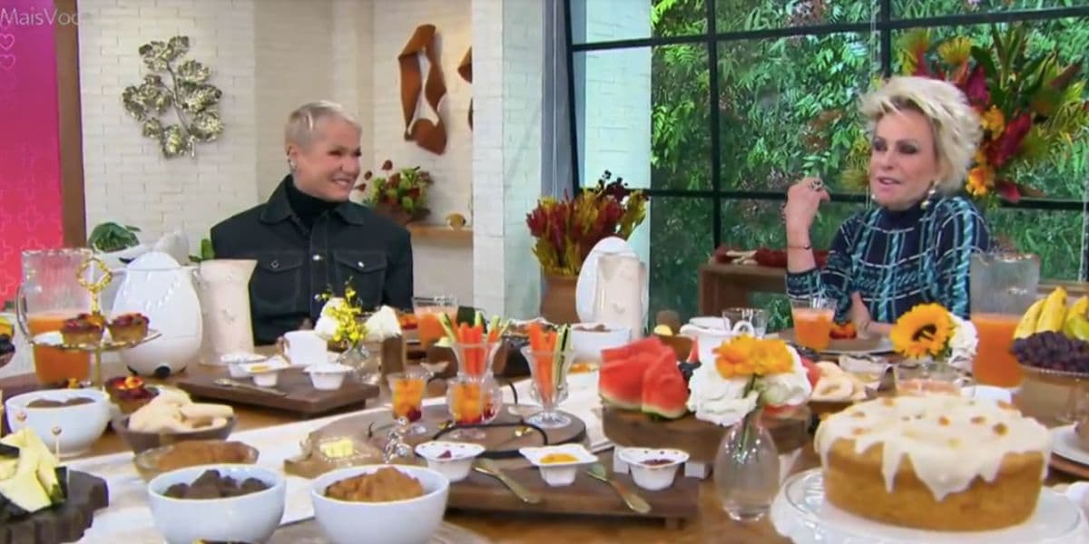 Xuxa e Ana Maria no Mais Você (Foto: Reprodução / Globo ) Xuxa e Ana Maria no Mais Você (Foto: Reprodução / Globo )
