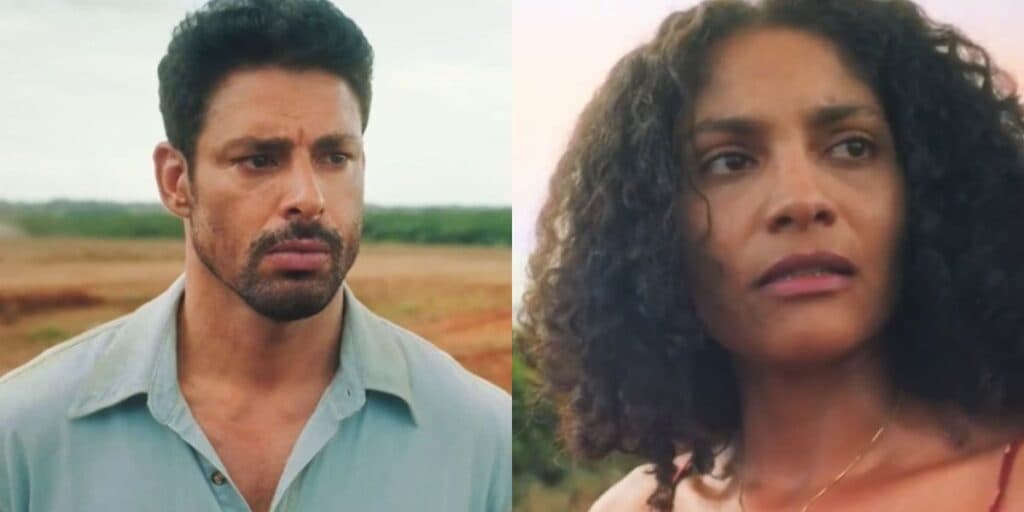 Apunhalada: Caio enfia o punhal no peito de Aline em Terra e Paixão e decide casar com personagem surreal