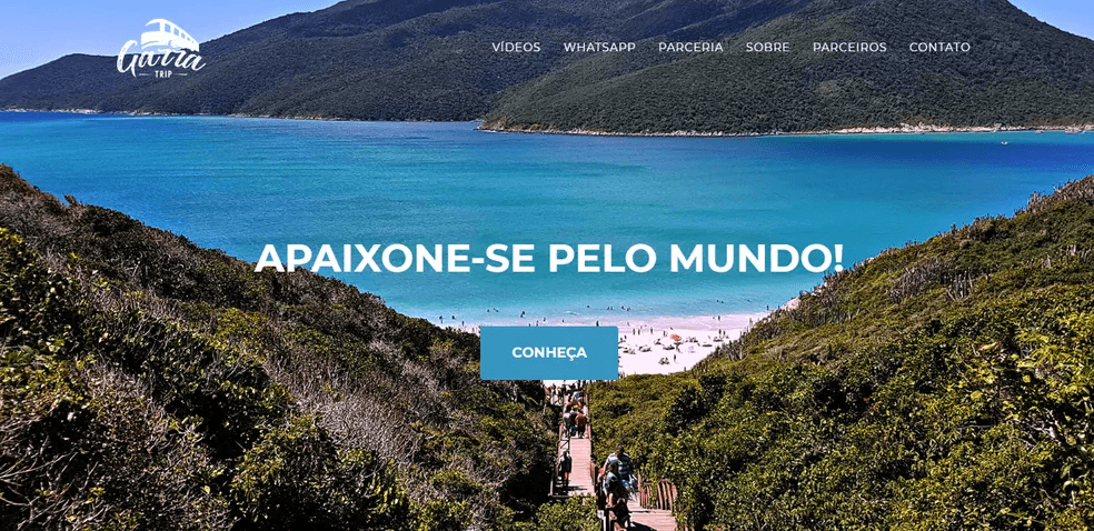 Site de turismo da Garra Trip (Foto: Reprodução/ Internet) Site de turismo da Garra Trip (Foto: Reprodução/ Internet)
