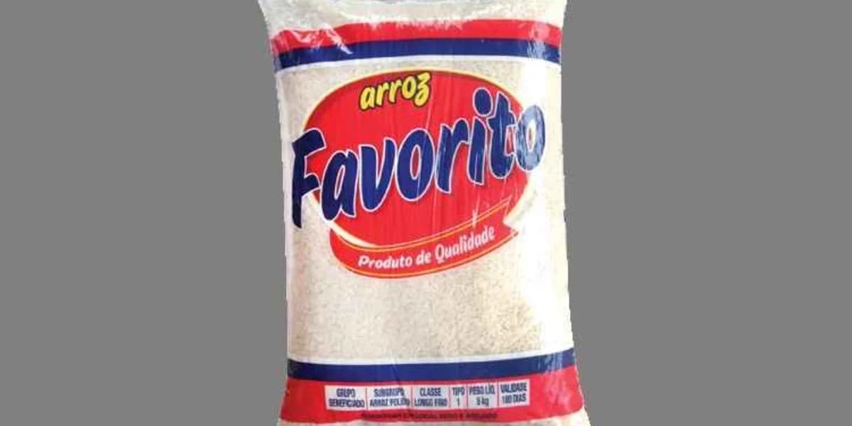 A marca Favorito é uma das principais vendedoras de arroz dos supermercados - Foto Internet A marca Favorito é uma das principais vendedoras de arroz dos supermercados - Foto Internet