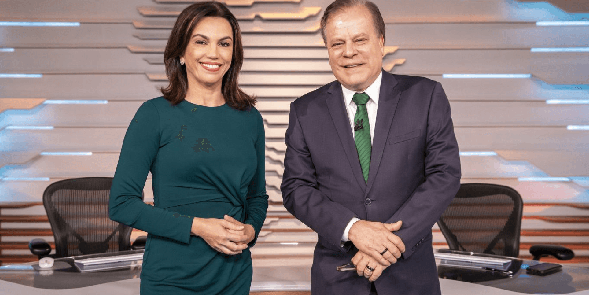 Ana Paula Araújo ao lado de Chico Pinheiro (Foto: Reprodução/ Internet) Ana Paula Araújo ao lado de Chico Pinheiro (Foto: Reprodução/ Internet)