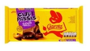 Castanhas de Caju e Uvas Passas da Garoto - Foto Reprodução Internet Castanhas de Caju e Uvas Passas da Garoto - Foto Reprodução Internet