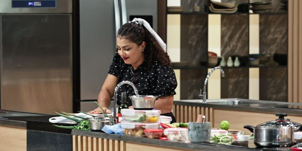 Dielen fica na zona de conforto, não agrada paladar dos jurados e é eliminada do “MasterChef Brasil”