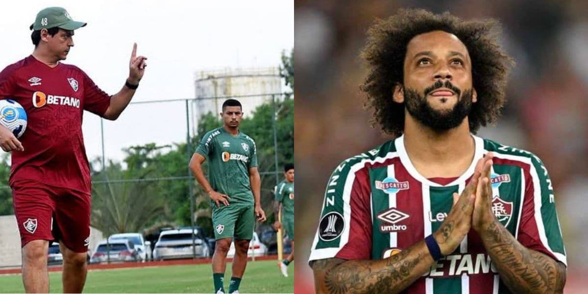 Diniz prepara o Fluminense para próxima partida (Foto - Montagem TV Foco). Diniz prepara o Fluminense para próxima partida (Foto - Montagem TV Foco).