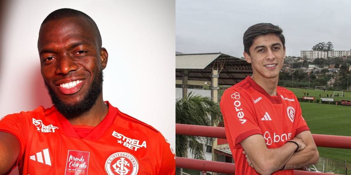Enner Valencia e Ariel Suárez, jogadores do Inter (Foto - Montagem TV Foco). Enner Valencia e Ariel Suárez, jogadores do Inter (Foto - Montagem TV Foco).