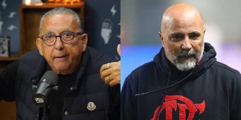 "É um perdedor": Galvão Bueno parte pra cima de Sampaoli e Landim acaba de tomar decisão no Flamengo