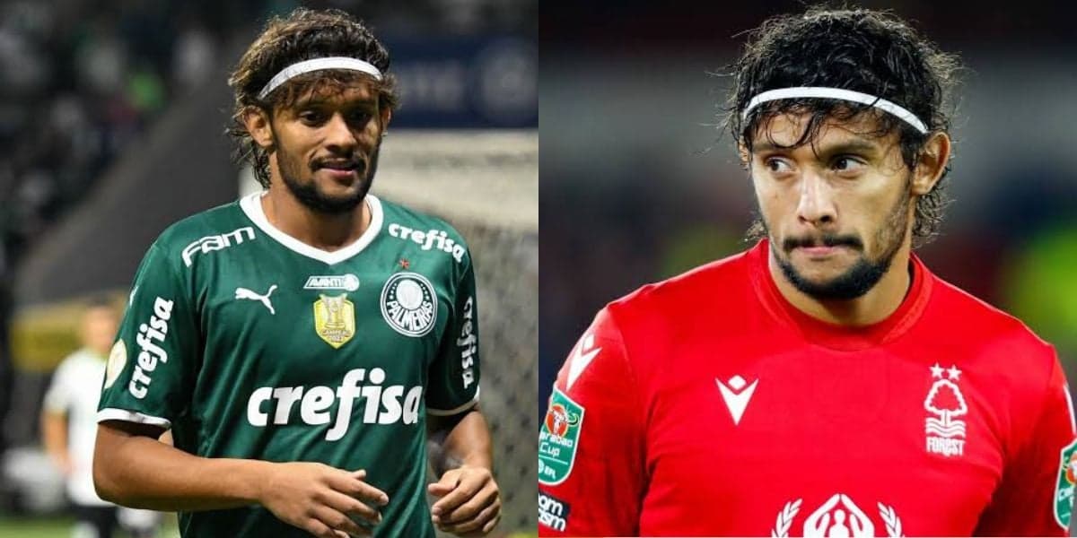 Gustavo Scarpa, meio-campista do Nottm Forest (Foto - Montagem TV Foco). Gustavo Scarpa, meio-campista do Nottm Forest (Foto - Montagem TV Foco).