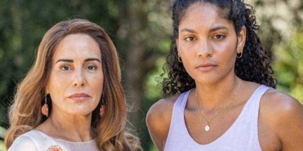 Irene e Aline em Terra e Paixão (Foto: Reprodução / Globo) Irene e Aline em Terra e Paixão (Foto: Reprodução / Globo)