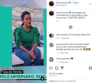 No Jogo Aberto, Luciele Di Camargo abre o jogo sobre história envolvendo Denílson - Foto Instagram No Jogo Aberto, Luciele Di Camargo abre o jogo sobre história envolvendo Denílson - Foto Instagram