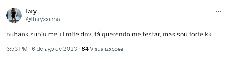 Nubank aumenta limite de crédito dos seus clientes e notícia ganha repercussão nas redes - Foto Twitter Nubank aumenta limite de crédito dos seus clientes e notícia ganha repercussão nas redes - Foto Twitter
