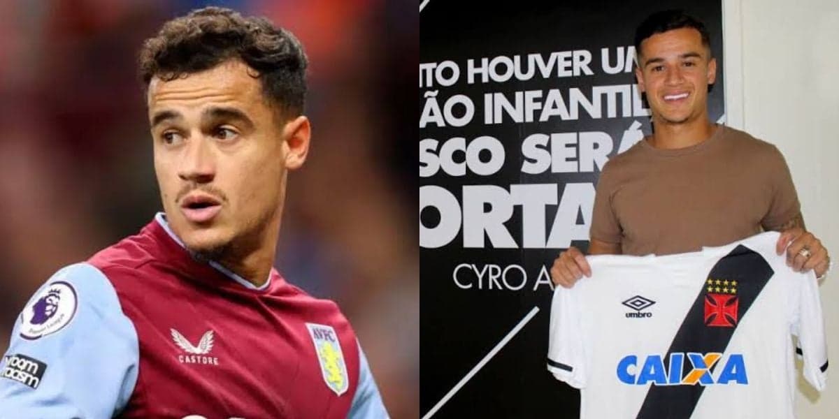 Philippe Coutinho, craque do Aston Villa e ídolo do Vasco (Foto - Montagem TV Foco). Philippe Coutinho, craque do Aston Villa e ídolo do Vasco (Foto - Montagem TV Foco).