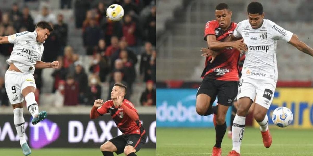 Santos enfrenta o Ahtletico-PR no próximo sábado (Foto - Montagem TV foco). Santos enfrenta o Ahtletico-PR no próximo sábado (Foto - Montagem TV foco).