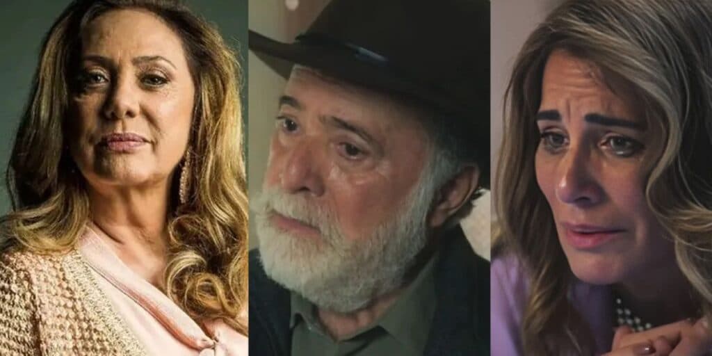 Terra e Paixão - Agatha deixa Antônio de quatro, faz crápula ficar de joelhos para Caio e destrói Irene
