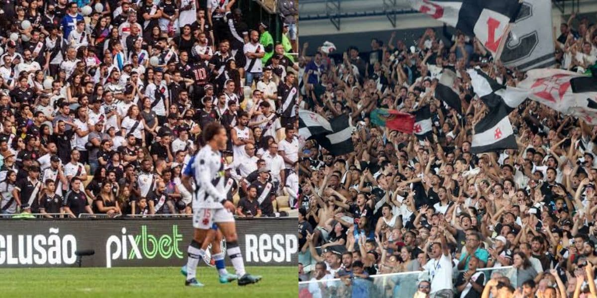 Torcida do Vasco lota Maracanã contra Atlético Mineiro (Foto - Montagem TV Foco). Torcida do Vasco lota Maracanã contra Atlético Mineiro (Foto - Montagem TV Foco).