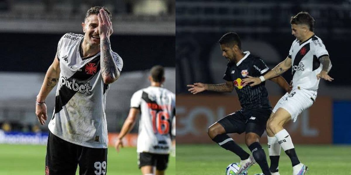Vasco empatou com Bragantino fora de casa (Foto - Montagem TV Foco). Vasco empatou com Bragantino fora de casa (Foto - Montagem TV Foco).
