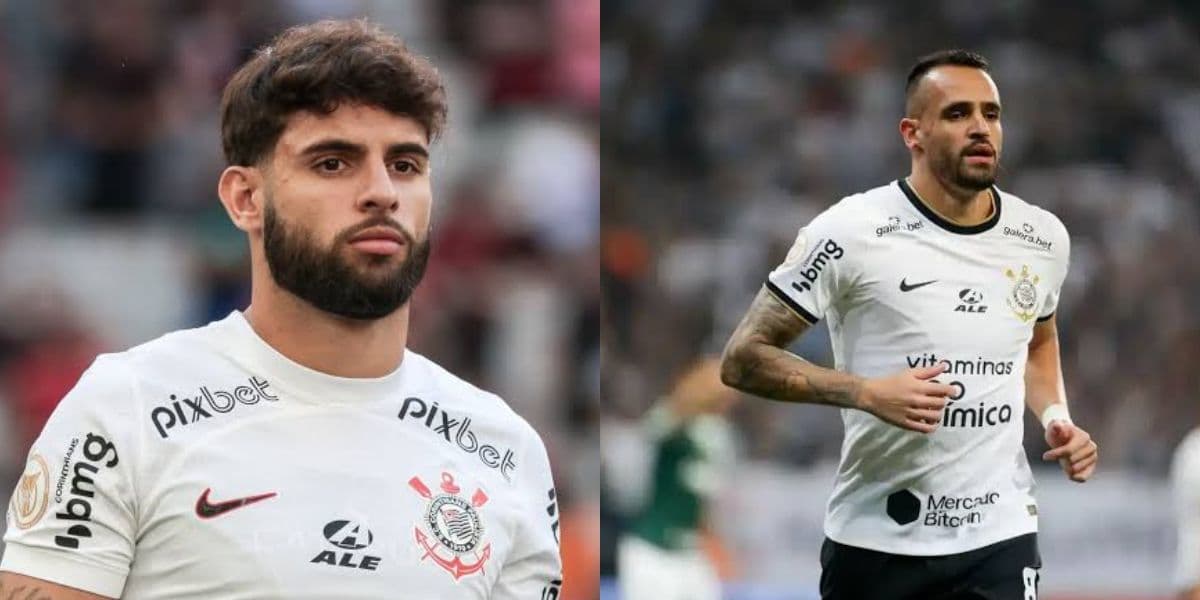 Yuri Alberto e Renato Augusto, craques do Corinthians (Foto - Montagem TV Foco). Yuri Alberto e Renato Augusto, craques do Corinthians (Foto - Montagem TV Foco).