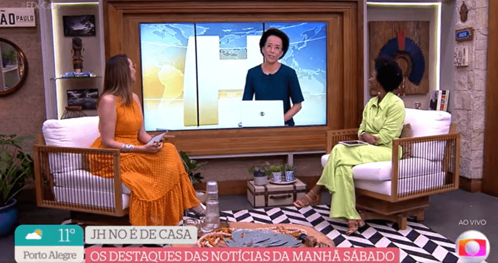 Zileide invade programa É de Casa (foto: Reprodução, Glboo) Zileide invade programa É de Casa (foto: Reprodução, Glboo)
