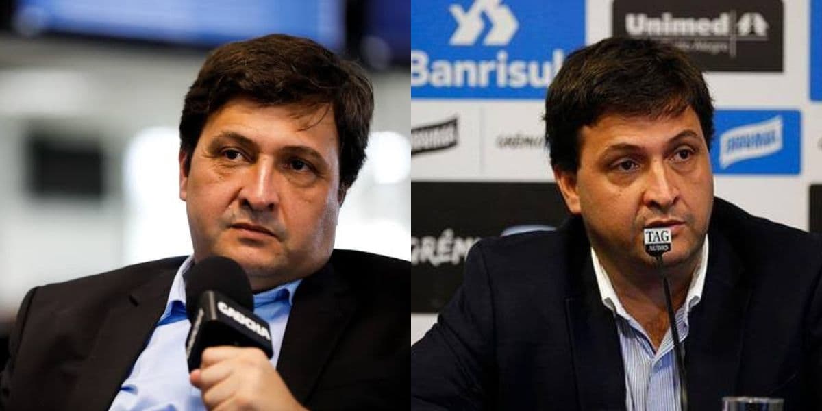 Alberto Guerra, presidente do Grêmio (Foto - Montagem TV Foco). Alberto Guerra, presidente do Grêmio (Foto - Montagem TV Foco).
