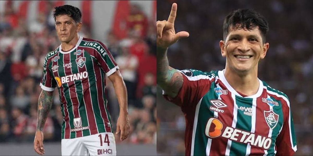 Cano, artilheiro do time de Fernando Diniz (Montagem TV Foco). Cano, artilheiro do time de Fernando Diniz (Montagem TV Foco).