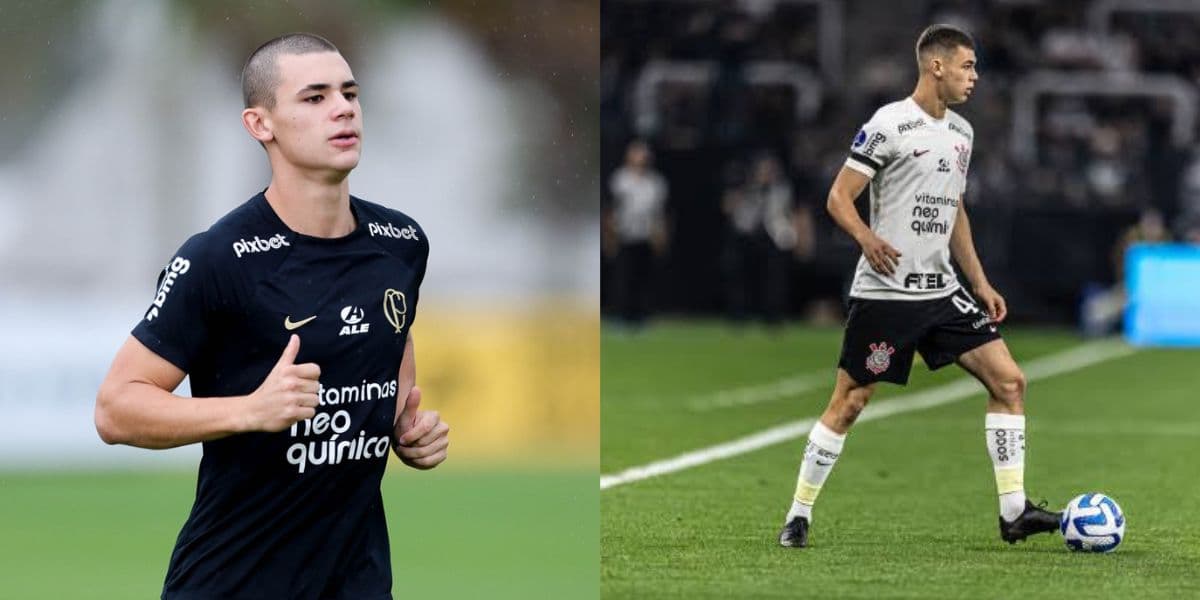 Gabriel Moscardo, meia do Corinthians (Foto - Montagem TV Foco). Gabriel Moscardo, meia do Corinthians (Foto - Montagem TV Foco).