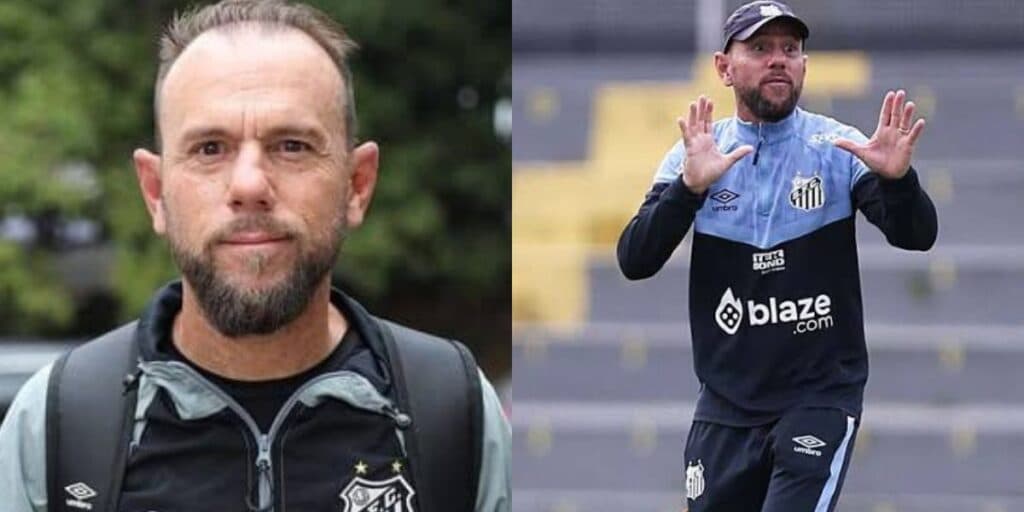 Kleiton Lima, ex-treinador do Santos feminino (Foto - Montagem TV Foco). Kleiton Lima, ex-treinador do Santos feminino (Foto - Montagem TV Foco).