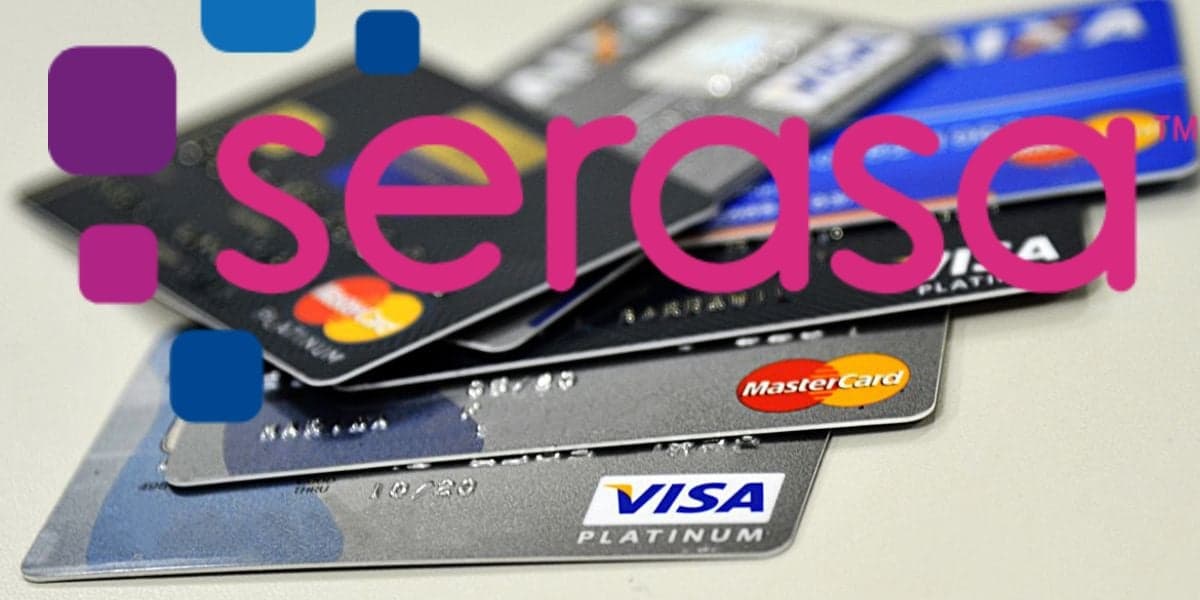 Logo do serasa sobre cartões de credito - Foto Reprodução Internet Logo do serasa sobre cartões de credito - Foto Reprodução Internet
