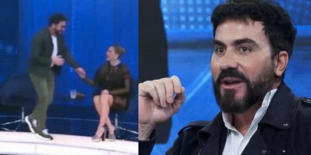 "Indo embora": O abandono de palco do Padre Fábio de Melo ao perder o chão no meio do Domingão com Huck