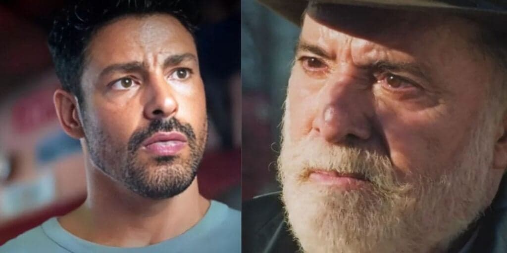 Terra e Paixão - Caio fala demais, apunhala Antônio e expõe crime terrível do pai: “Foi o responsável”