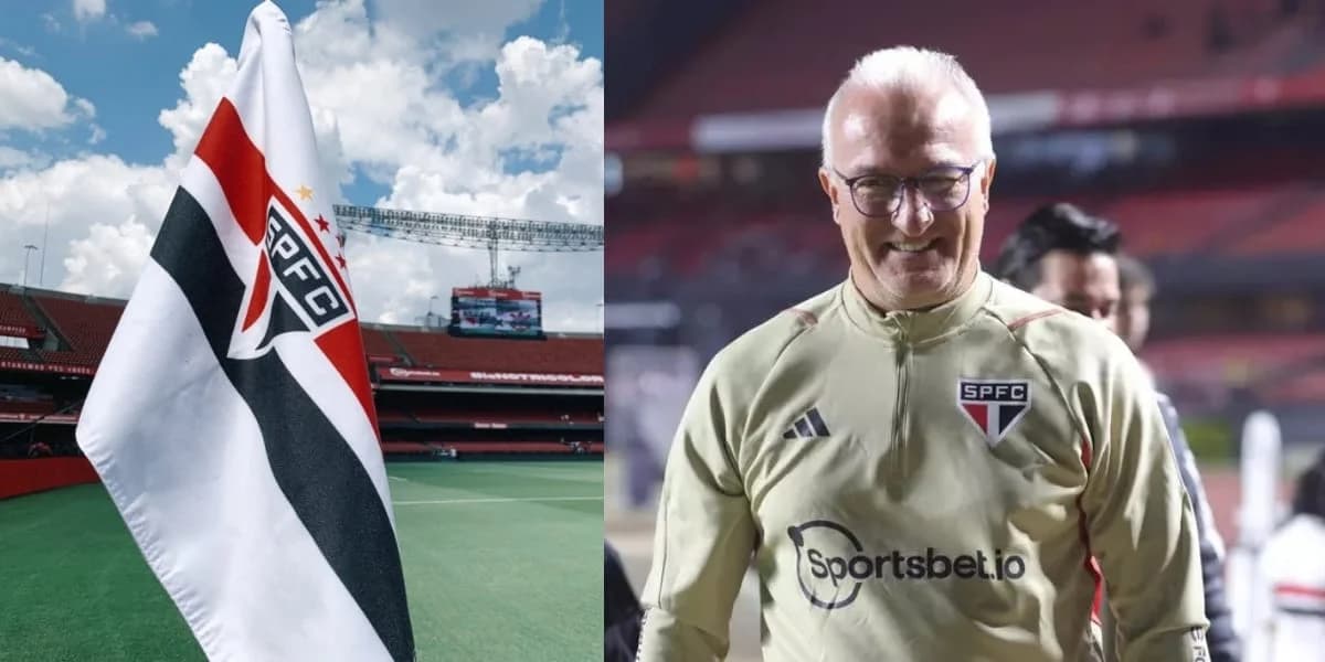 Dorival como técnico do São Paulo - (Foto: Reprodução / Internet) Dorival como técnico do São Paulo - (Foto: Reprodução / Internet)
