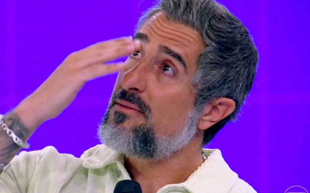 Marcos Mion caiu no choro no Caldeirão. Foto: Reprodução/Internet Marcos Mion caiu no choro no Caldeirão. Foto: Reprodução/Internet