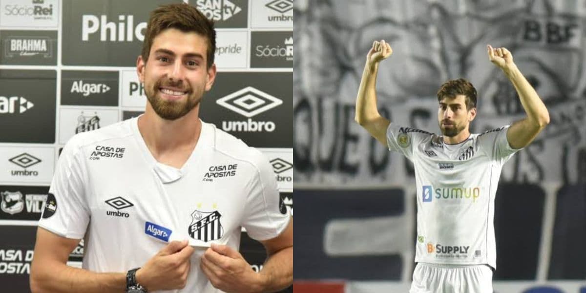 Luan Peres, zagueiro que brilhou no Santos (Montagem TV Foco). Luan Peres, zagueiro que brilhou no Santos (Montagem TV Foco).