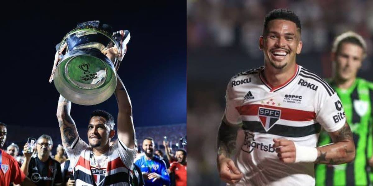 Luciano, camisa 10 do São Paulo (Foto - Montagem TV Foco) Luciano, camisa 10 do São Paulo (Foto - Montagem TV Foco)