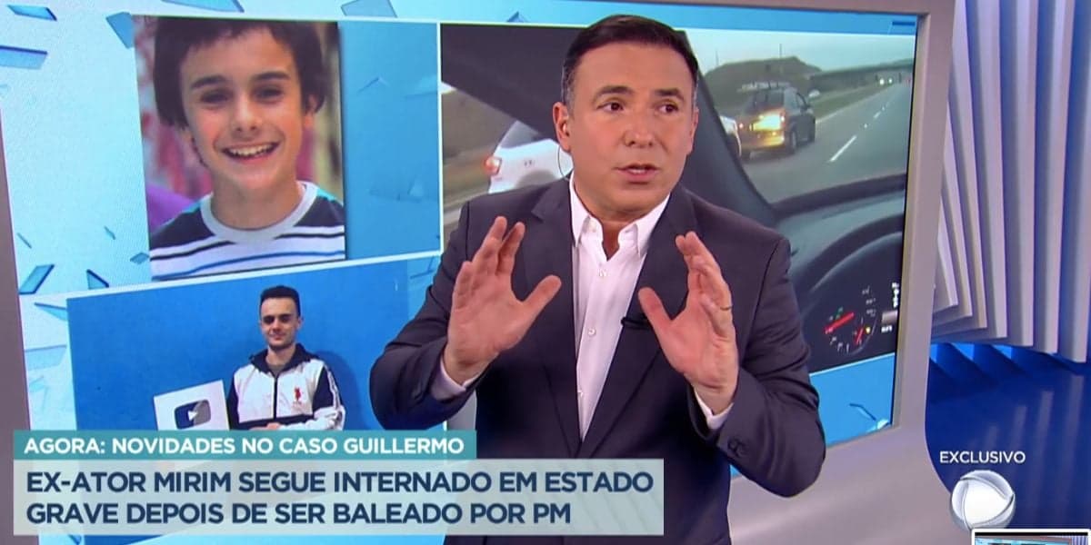 Reinaldo Gottino dá notícia sobre Guillermo Hundadze (Foto: Reprodução / Balanço Geral da Record) Reinaldo Gottino dá notícia sobre Guillermo Hundadze (Foto: Reprodução / Balanço Geral da Record)