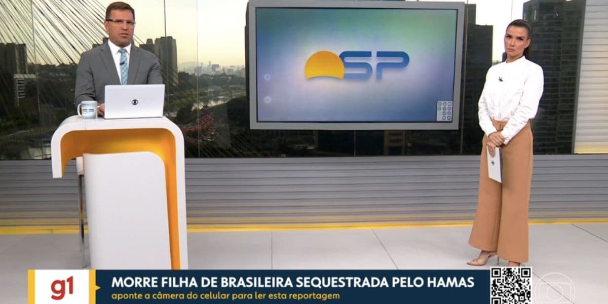 Rodrigo Bocardi e Sabina Simonato no Bom Dia São Paulo (Foto: Reprodução / Globo) Rodrigo Bocardi e Sabina Simonato no Bom Dia São Paulo (Foto: Reprodução / Globo)