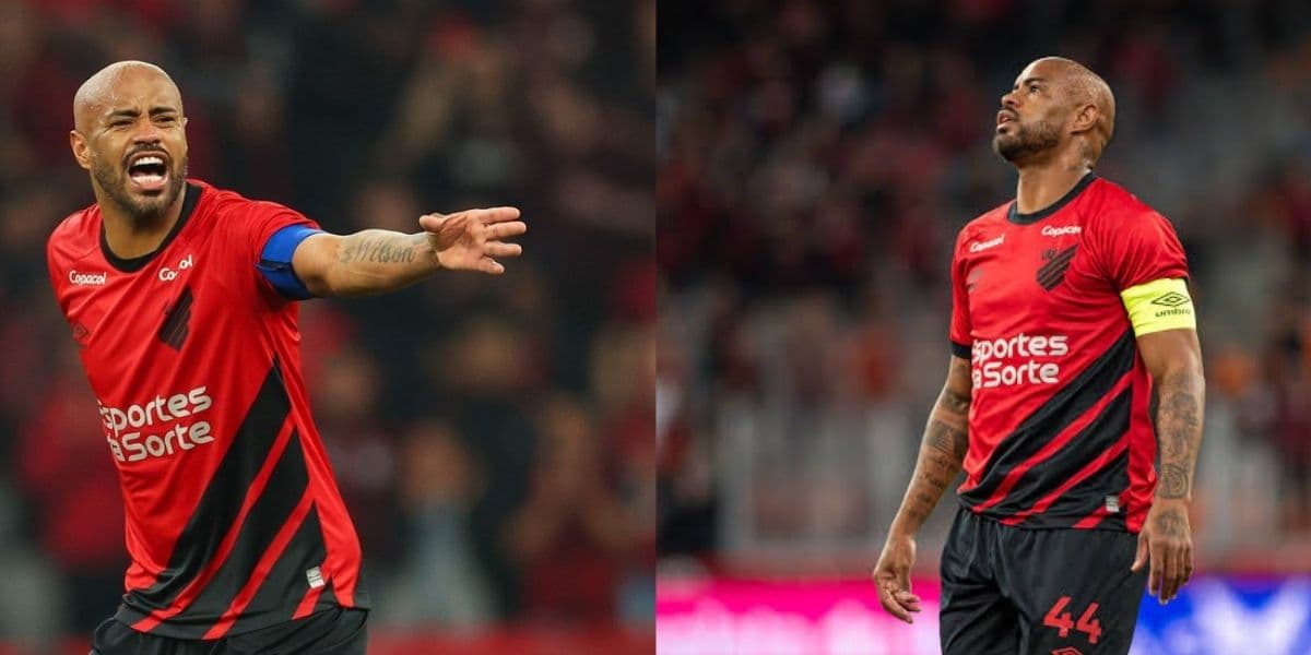 Thiago Heleno, zagueiro do Athletico Paranaense (Foto - Montagem TV Foco). Thiago Heleno, zagueiro do Athletico Paranaense (Foto - Montagem TV Foco).