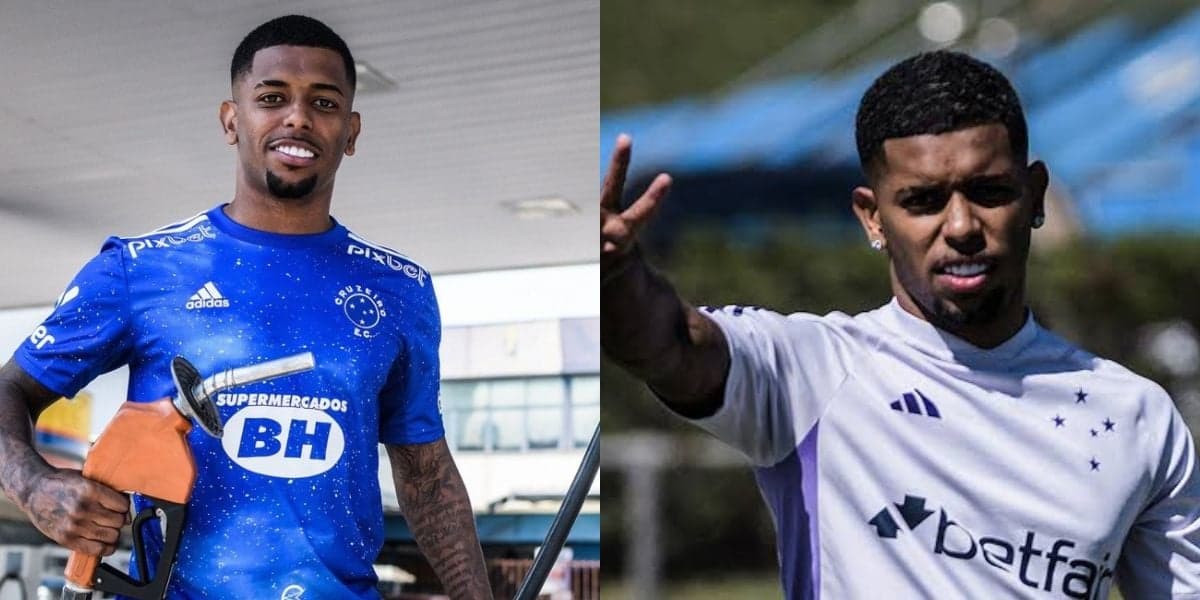Wesley Gasolina, lateral do Cruzeiro (Foto - Montagem TV Foco) Wesley Gasolina, lateral do Cruzeiro (Foto - Montagem TV Foco)
