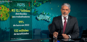 William Bonner confirma importante notícia sobre o FGTS - Foto Jornal Nacional William Bonner confirma importante notícia sobre o FGTS - Foto Jornal Nacional