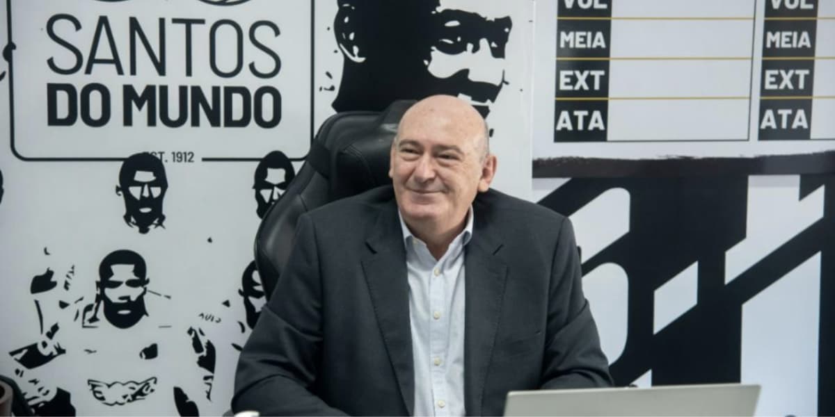 Andres Rueda, presidente do Santos - Foto: Reprodução/Internet Andres Rueda, presidente do Santos - Foto: Reprodução/Internet
