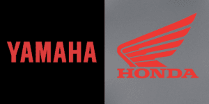Logo da Yamaha e Honda (Reprodução/Montagem TV Foco) Logo da Yamaha e Honda (Reprodução/Montagem TV Foco)