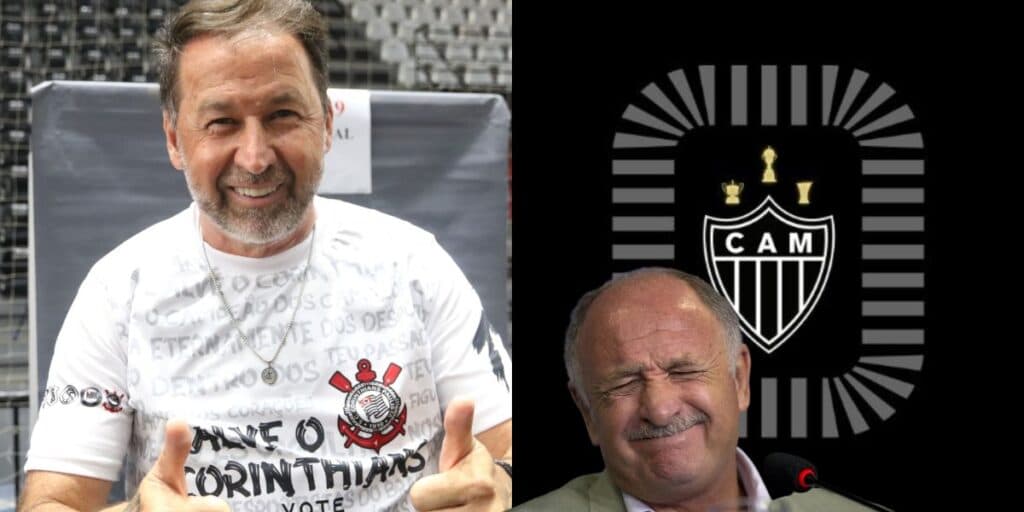 Rasteira em Felipão: Augusto Melo chega com dois pés na porta no Corinthians e arma chapéu no Atlético-MG
