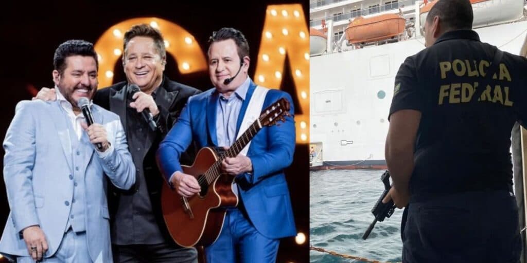 Sequestro e crime horrendo: Navio de Leonardo, Bruno e Marrone é invadido às pressas pela polícia no Rio