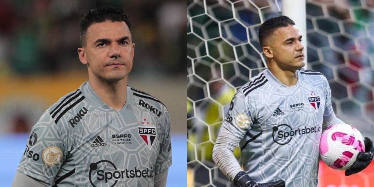 Felipe Alves, goleiro do São Paulo (Foto - Montagem TV Foco) Felipe Alves, goleiro do São Paulo (Foto - Montagem TV Foco)